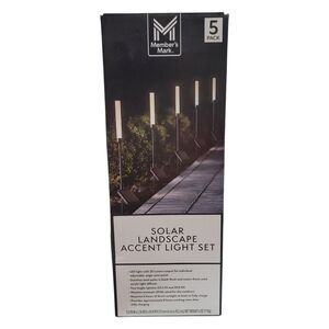 Member's Mark Reed LED Solar Landscape Accent Lights, 5-Pack